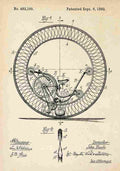 Patent Blueprint BicycleContraption A4 Photo Print