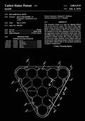 Patent Blueprint BilliardBallRack black A4 Photo Print
