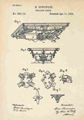 Patent Blueprint BilliardTable A4 Photo Print