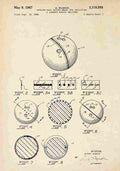Patent Blueprint BowlingBall A4 Photo Print
