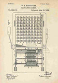 Patent Blueprint CalculatingMachine A4 Photo Print