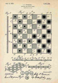 Patent Blueprint Chessboard A4 Photo Print