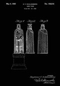 Patent Blueprint Chesspiece black A4 Photo Print