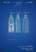 Patent Blueprint Chesspiece blue A4 Photo Print