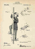 Patent Blueprint ClimbingDevice A4 Photo Print