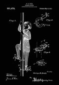 Patent Blueprint ClimbingDevice Black A4 Photo Print