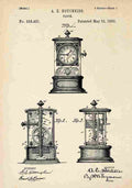 Patent Blueprint Clock A4 Photo Print