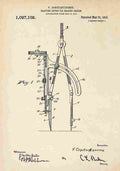 Patent Blueprint Compass A4 Photo Print