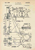 Patent Blueprint Drumkit A4 Photo Print