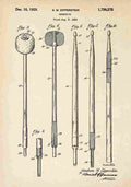 Patent Blueprint Drumstick A4 Photo Print
