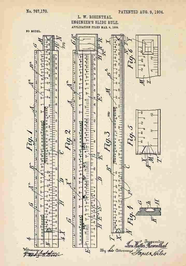 Patent Blueprint EngineersRuler A4 Photo Print