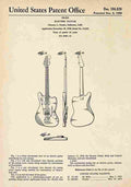 Patent Blueprint FenderElectricGuitar A4 Photo Print