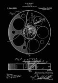 Patent Blueprint FilmReel black A4 Photo Print