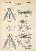 Patent Blueprint FishingBait A4 Photo Print