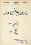 Patent Blueprint FishingRod A4 Photo Print