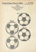 Patent Blueprint Football A4 Photo Print