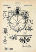 Patent Blueprint Gyroscope A4 Photo Print