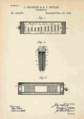 Patent Blueprint Harmonica A4 Photo Print