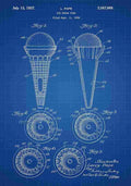 Patent Blueprint IceCreamCone blue A4 Photo Print