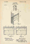 Patent Blueprint MedicineBottle A4 Photo Print