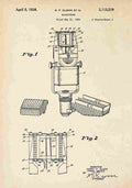 Patent Blueprint Microphone A4 Photo Print