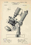 Patent Blueprint Microscope A4 Photo Print