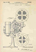 Patent Blueprint MotionPictureProjector A4 Photo Print