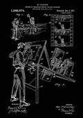 Patent Blueprint MovingPictureCartoons black A4 Photo Print
