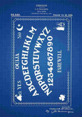 Patent Blueprint OuijaBoard blue A4 Photo Print