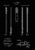 Patent Blueprint Pencils black A4 Photo Print