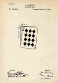 Patent Blueprint PlayingCard A4 Photo Print
