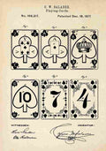 Patent Blueprint PlayingCards A4 Photo Print