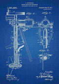 Patent Blueprint PropulsionMechanism blue A4 Photo Print