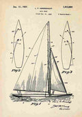 Patent Blueprint SailboatII A4 Photo Print