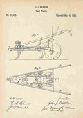 Patent Blueprint SeedPlanter A4 Photo Print