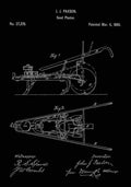 Patent Blueprint SeedPlanter black A4 Photo Print