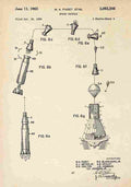 Patent Blueprint SpaceCapsule A4 Photo Print