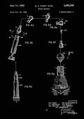 Patent Blueprint SpaceCapsule black A4 Photo Print