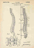 Patent Blueprint Spine A4 Photo Print
