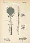 Patent Blueprint SquashRacket A4 Photo Print