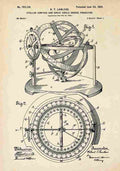 Patent Blueprint StellarCompass A4 Photo Print