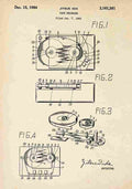 Patent Blueprint TapeRecorder A4 Photo Print