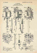 Patent Blueprint TattooMachine A4 Photo Print