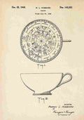 Patent Blueprint TeacupReading A4 Photo Print