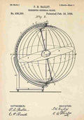 Patent Blueprint TerrestroSiderealGlobe A4 Photo Print