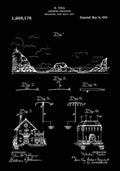 Patent Blueprint Tesla sLightningProtector black A4 Photo Print