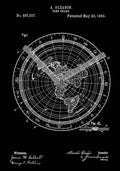 Patent Blueprint TimeChart black A4 Photo Print