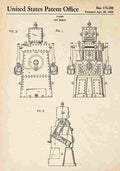Patent Blueprint ToyRobot A4 Photo Print