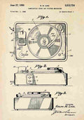 Patent Blueprint Turntable A4 Photo Print