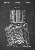 Patent Blueprint accordion A4 Photo Print